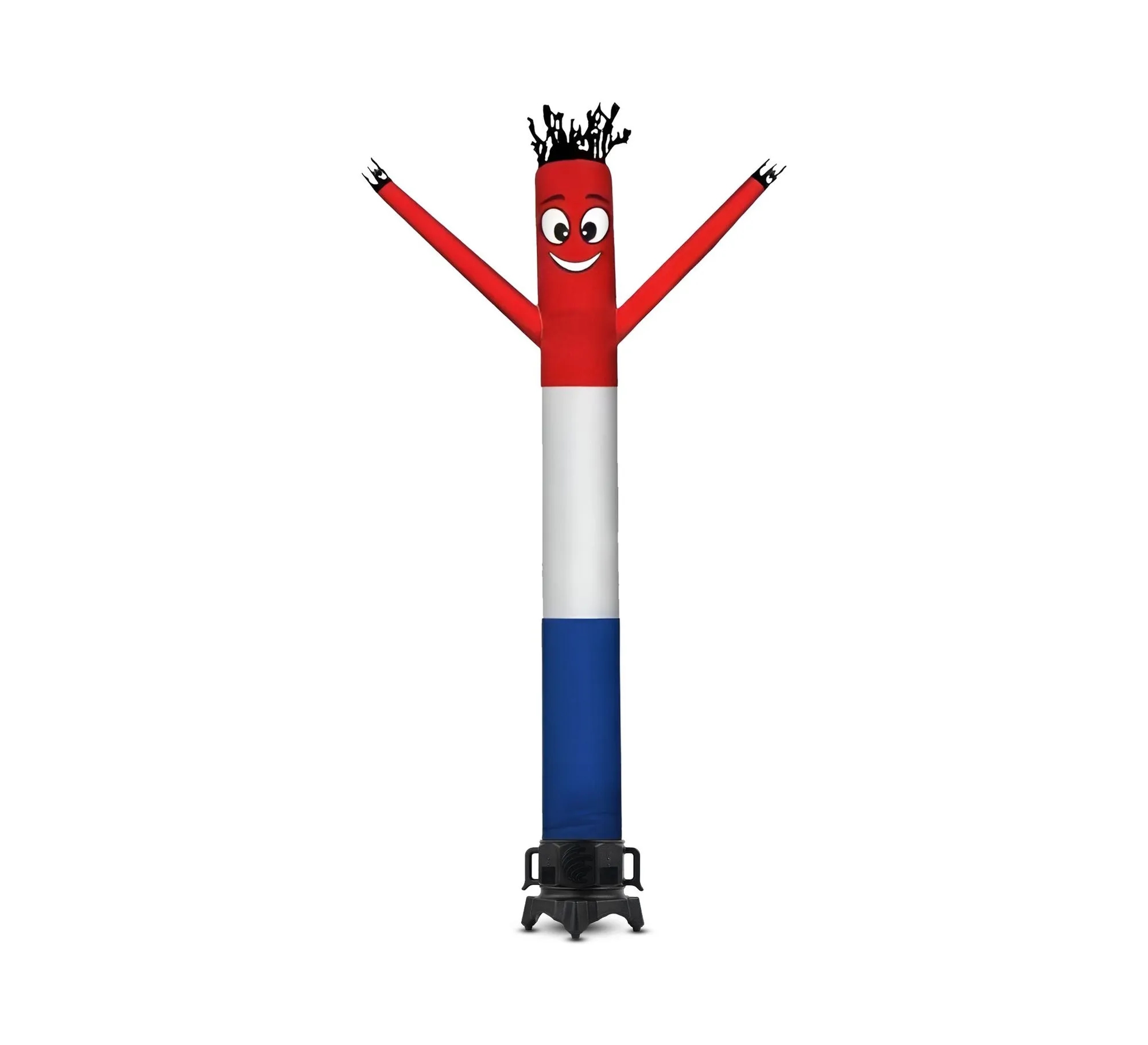 Red White Blue Inflatable Tube Man with blower 5