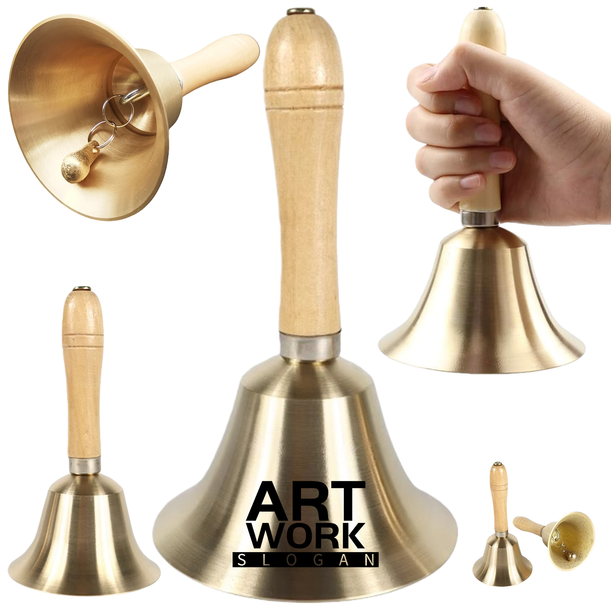 Super Loud Christmas Solid Brass Bell 2
