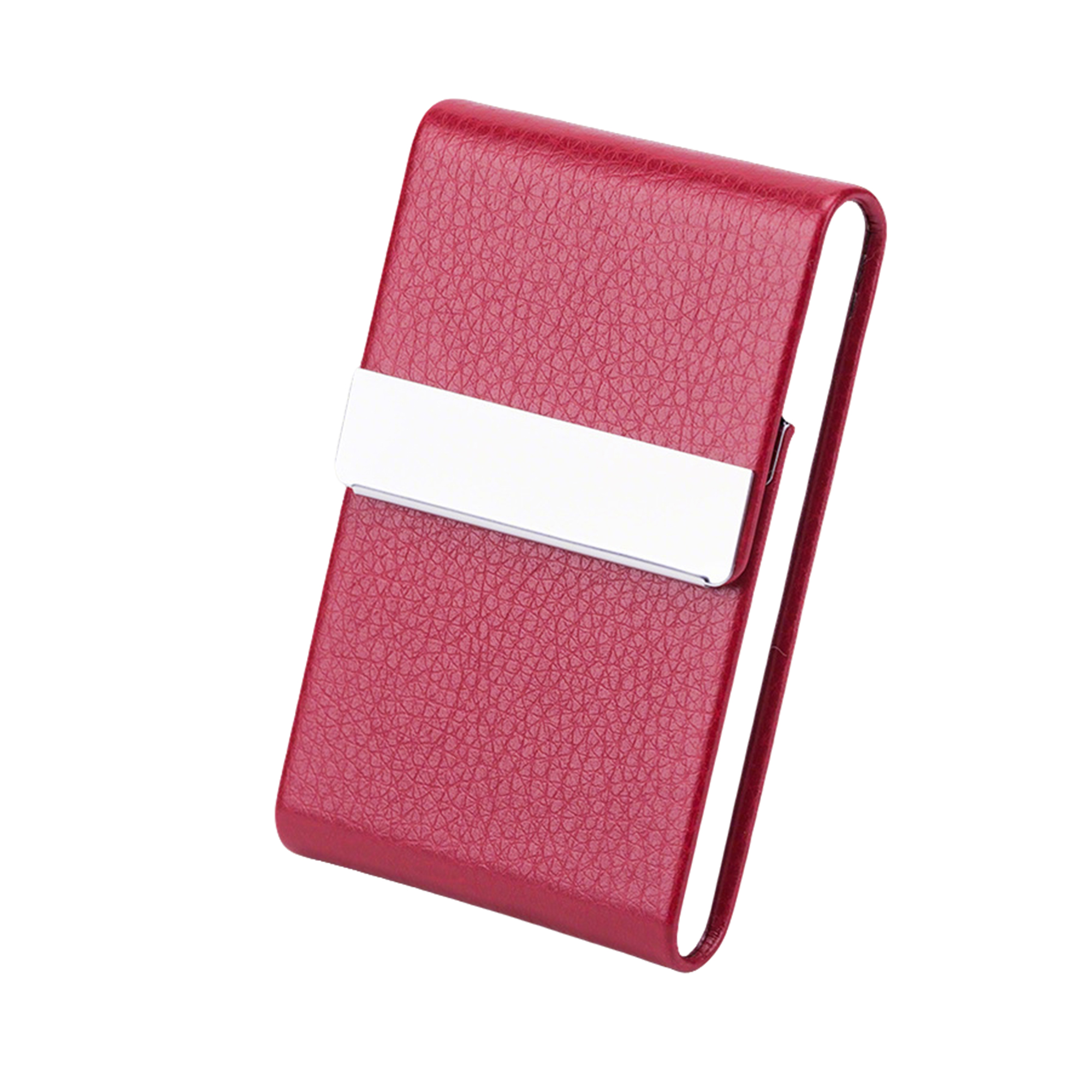 Polyurethane Leather Magnetic Business Card Holder Pocket Size 6
