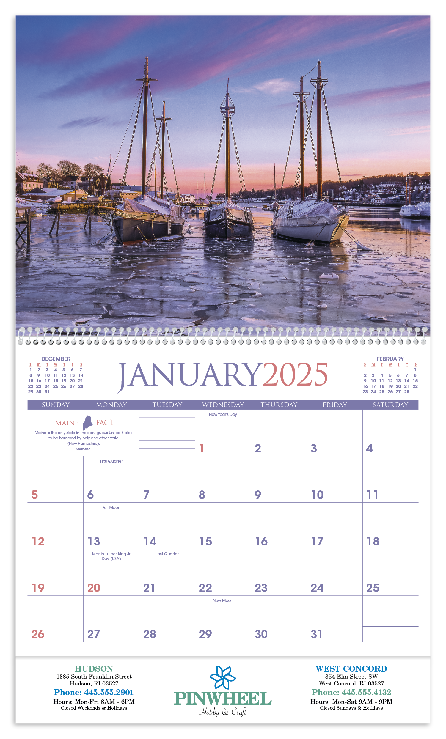 Triumph® Calendars New England Calendar 7