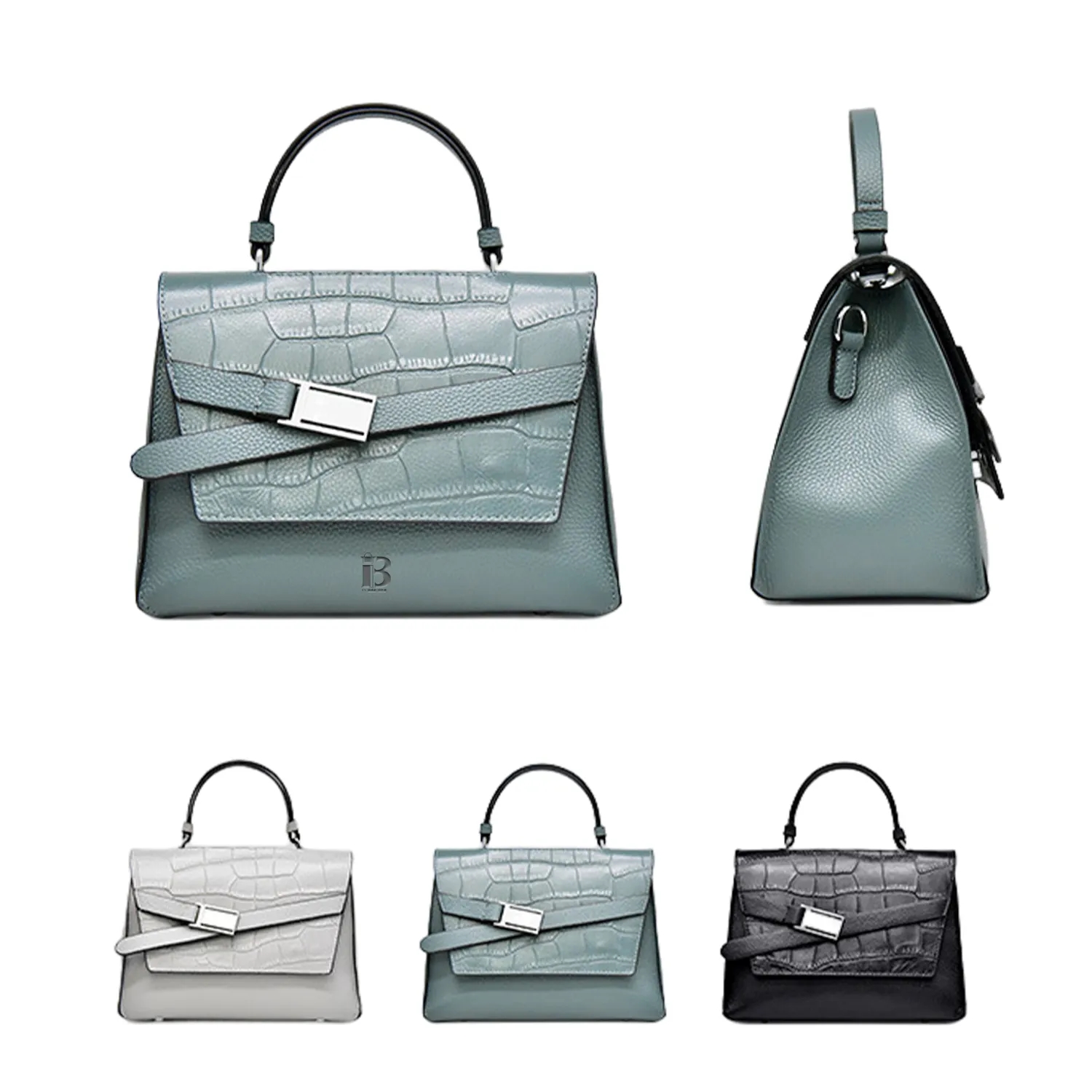 Single Shoulder Fashionable Summer Crocodile Pattern Bag 2