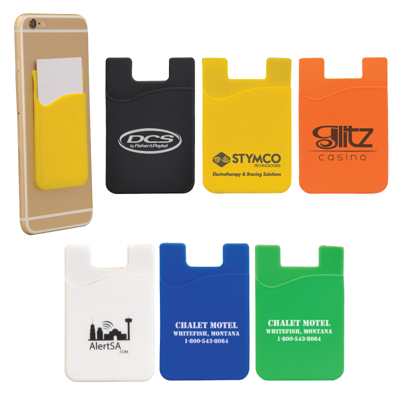Clearance! Slim Silicone Smartphone Mobile Wallet 1