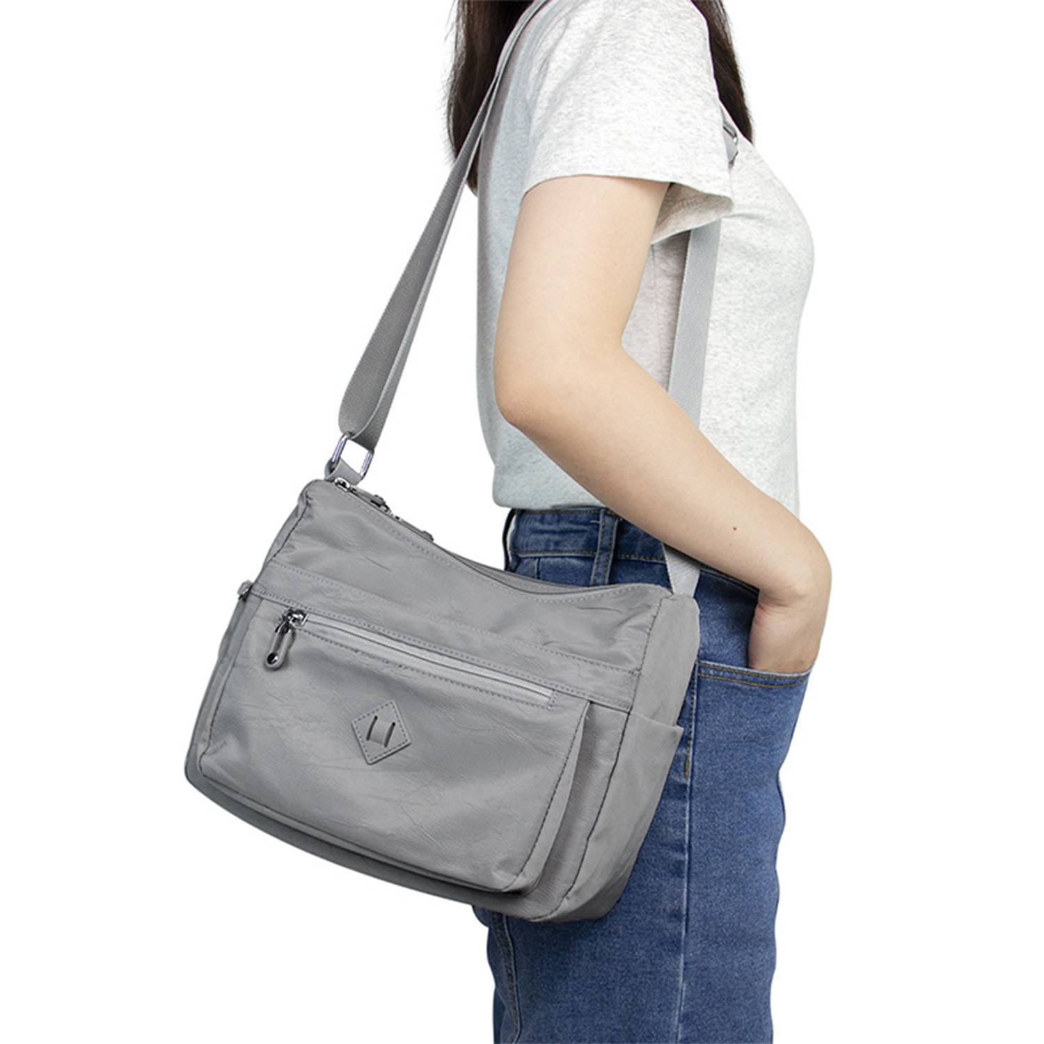 Polyester Square Minimalist Crossbody Bag 1