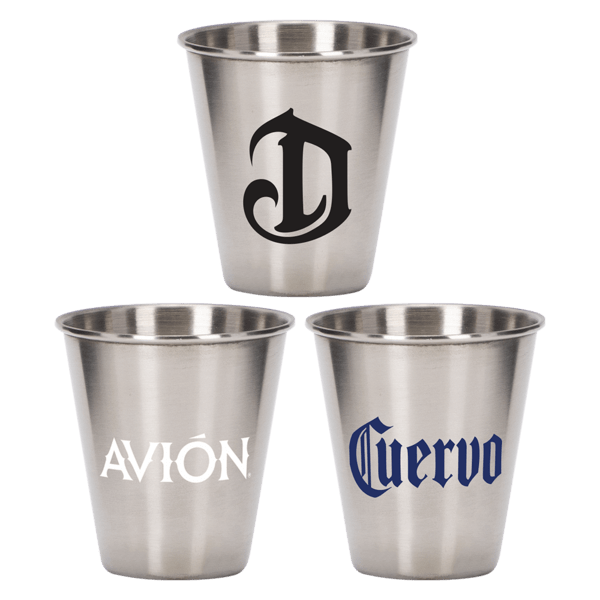 Pound One 2.5  oz Metal Shot Glass 3