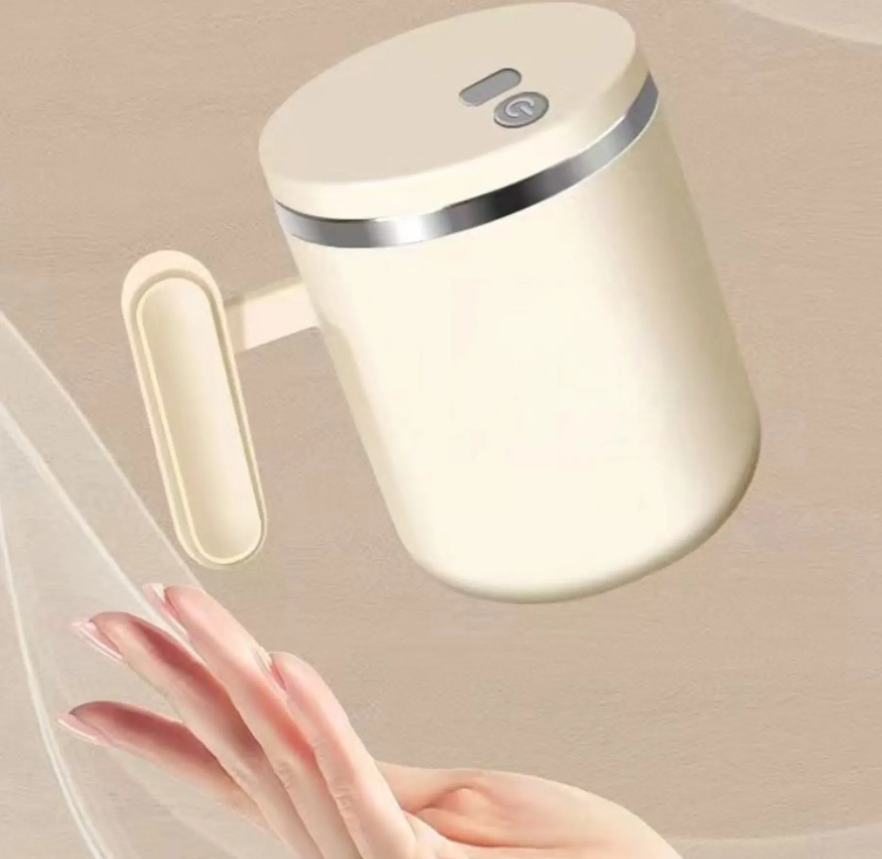 13 Oz. Automatic Mixing Stainless Steel Coffee Cup 7