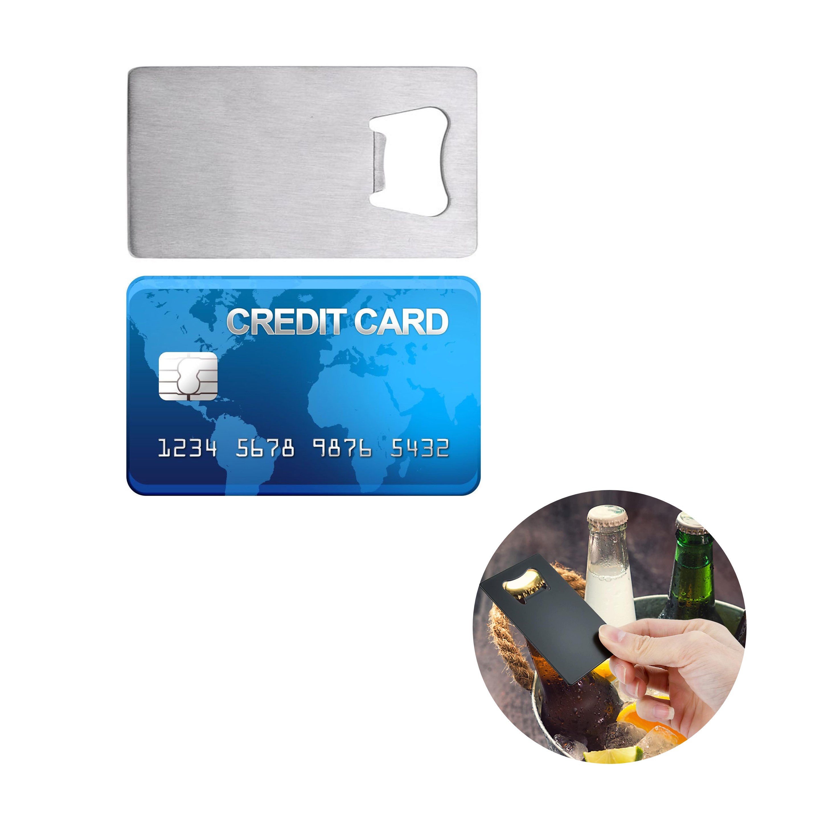 Stainless Steel Credit Card Bottle Opener 2