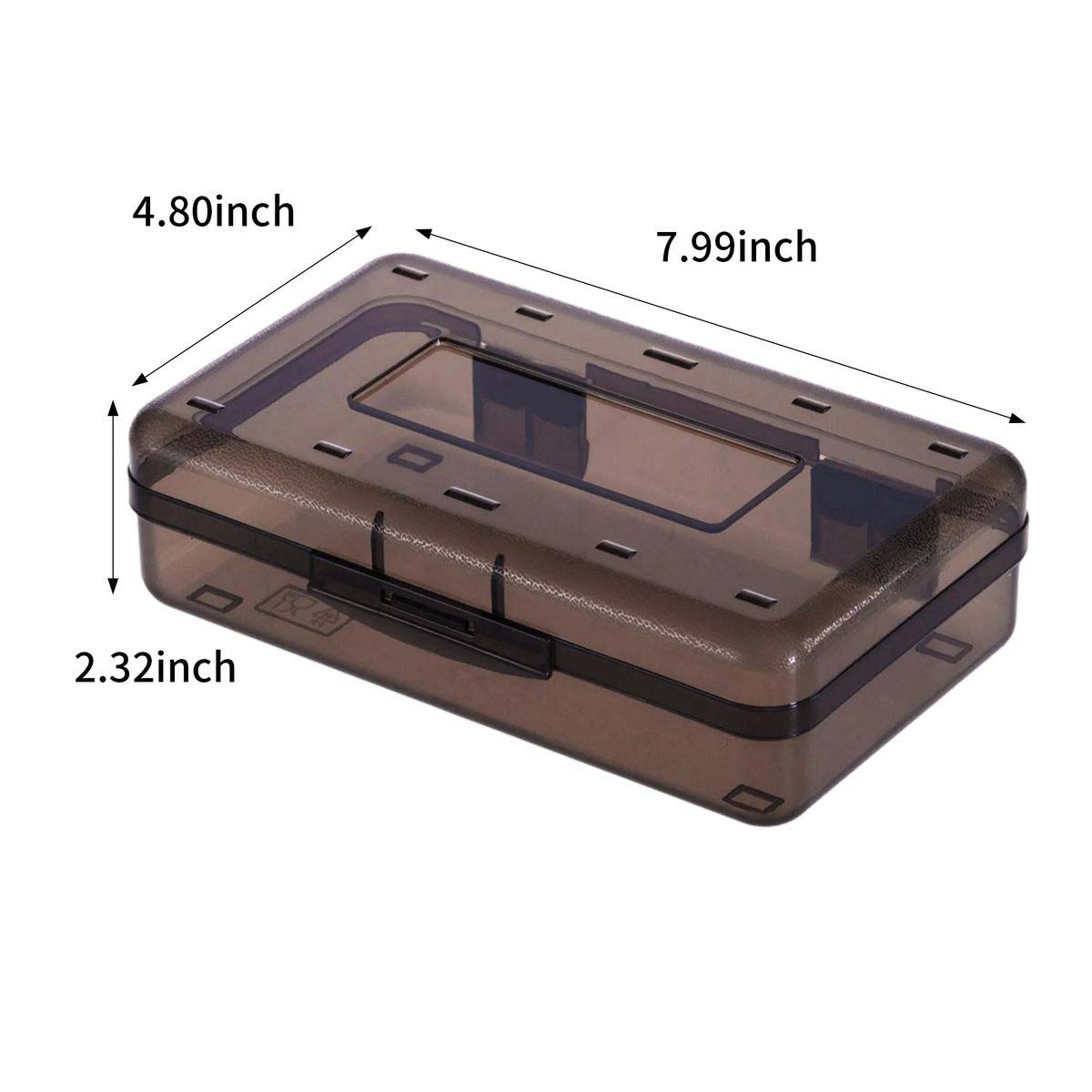 Transparent Storage Box for Desk Supplies 5