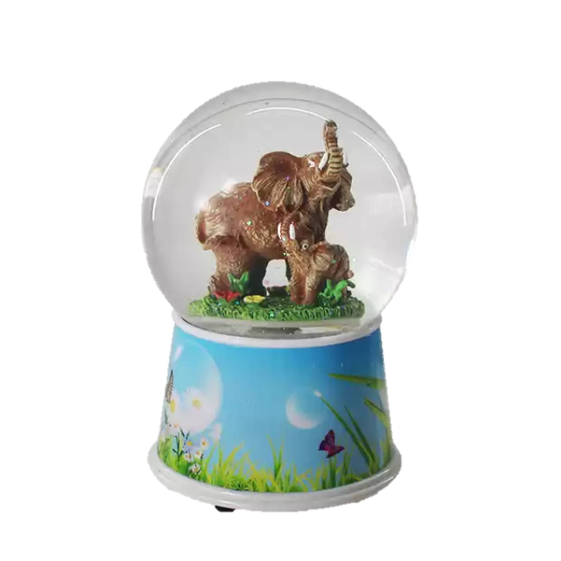 Custom Resin Elephant Musical Snow Globe 2