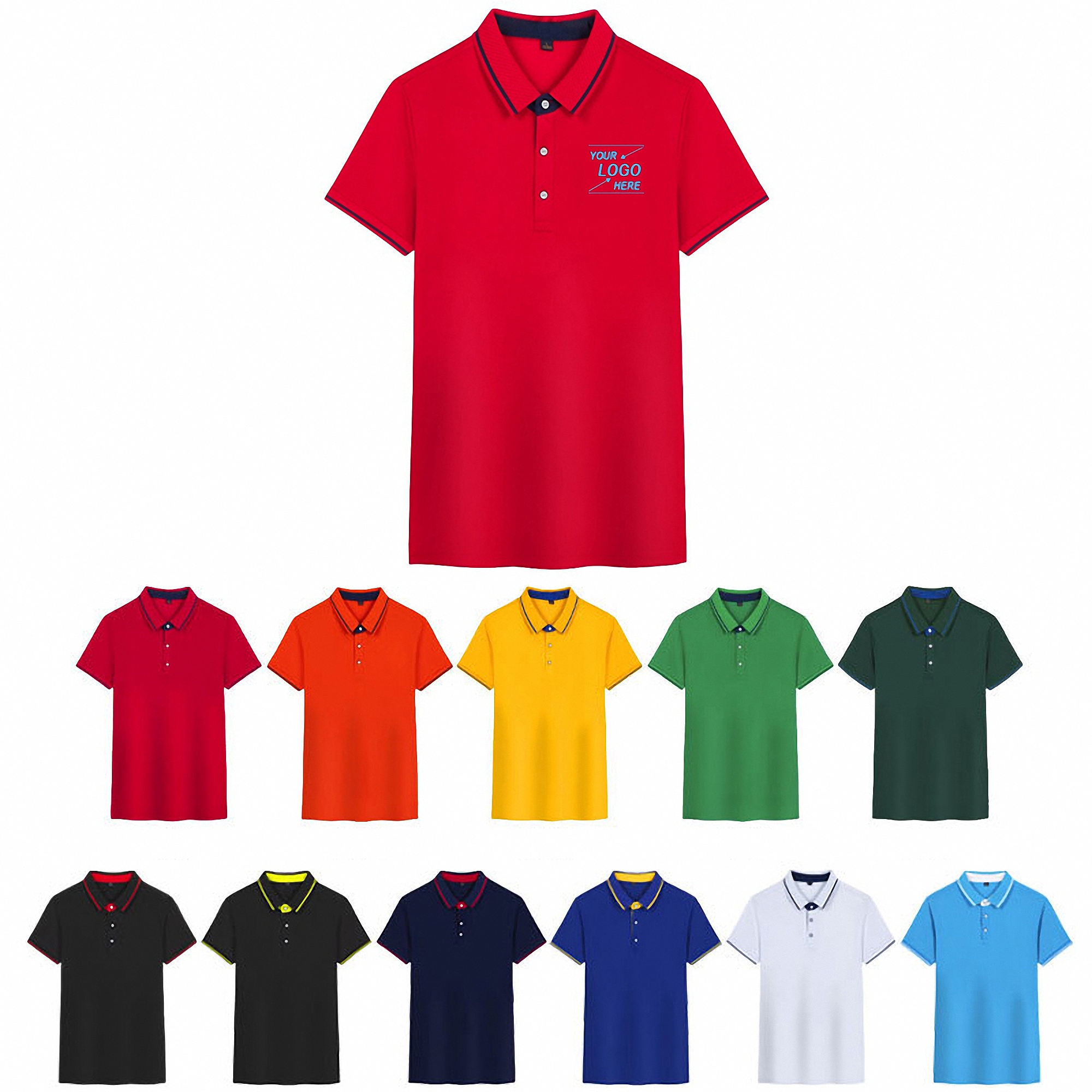 Unisex Short Sleeve Polo Shirt for Adults 3
