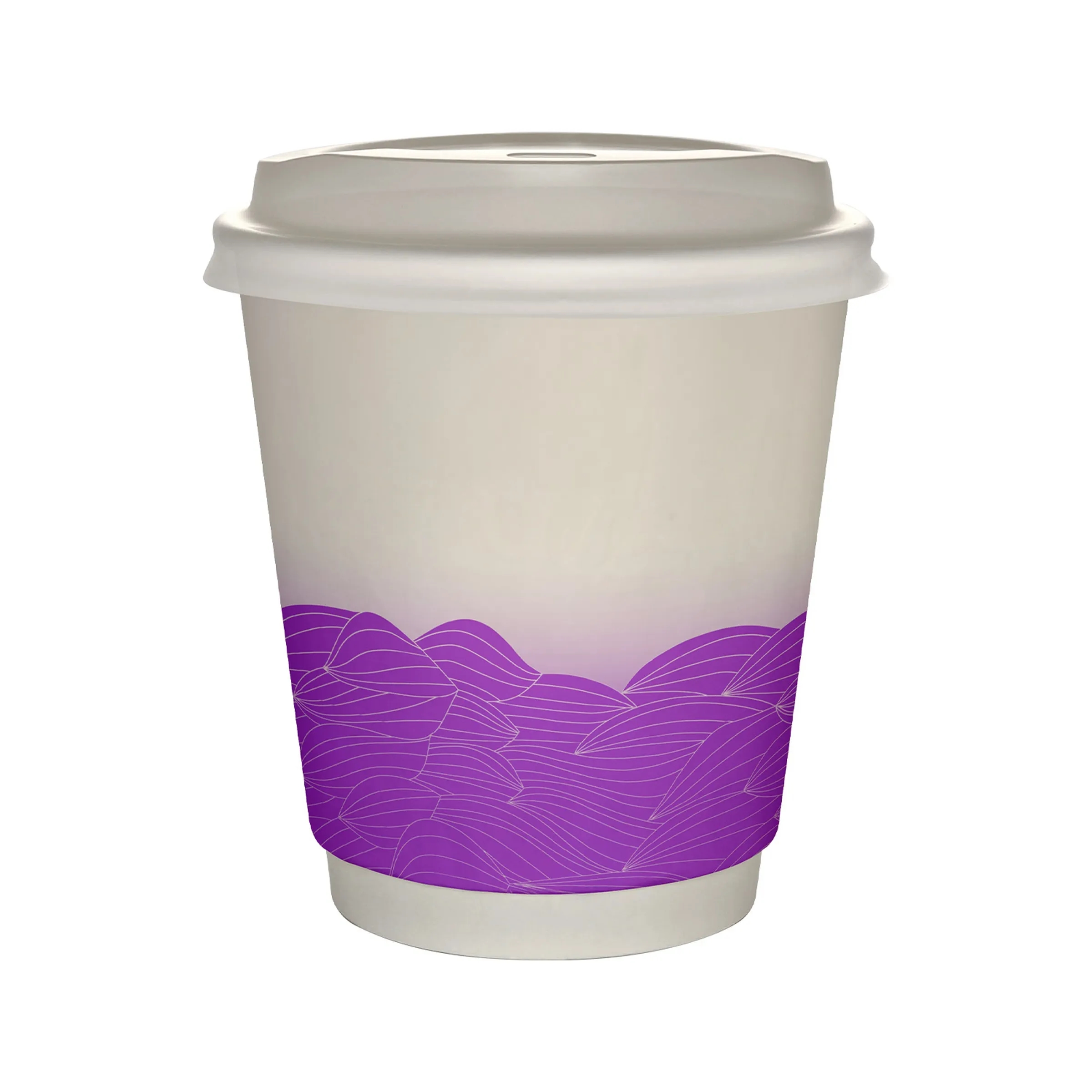 10 oz Full Color Turbulent Waves Insulated Paper Cup With Li 7