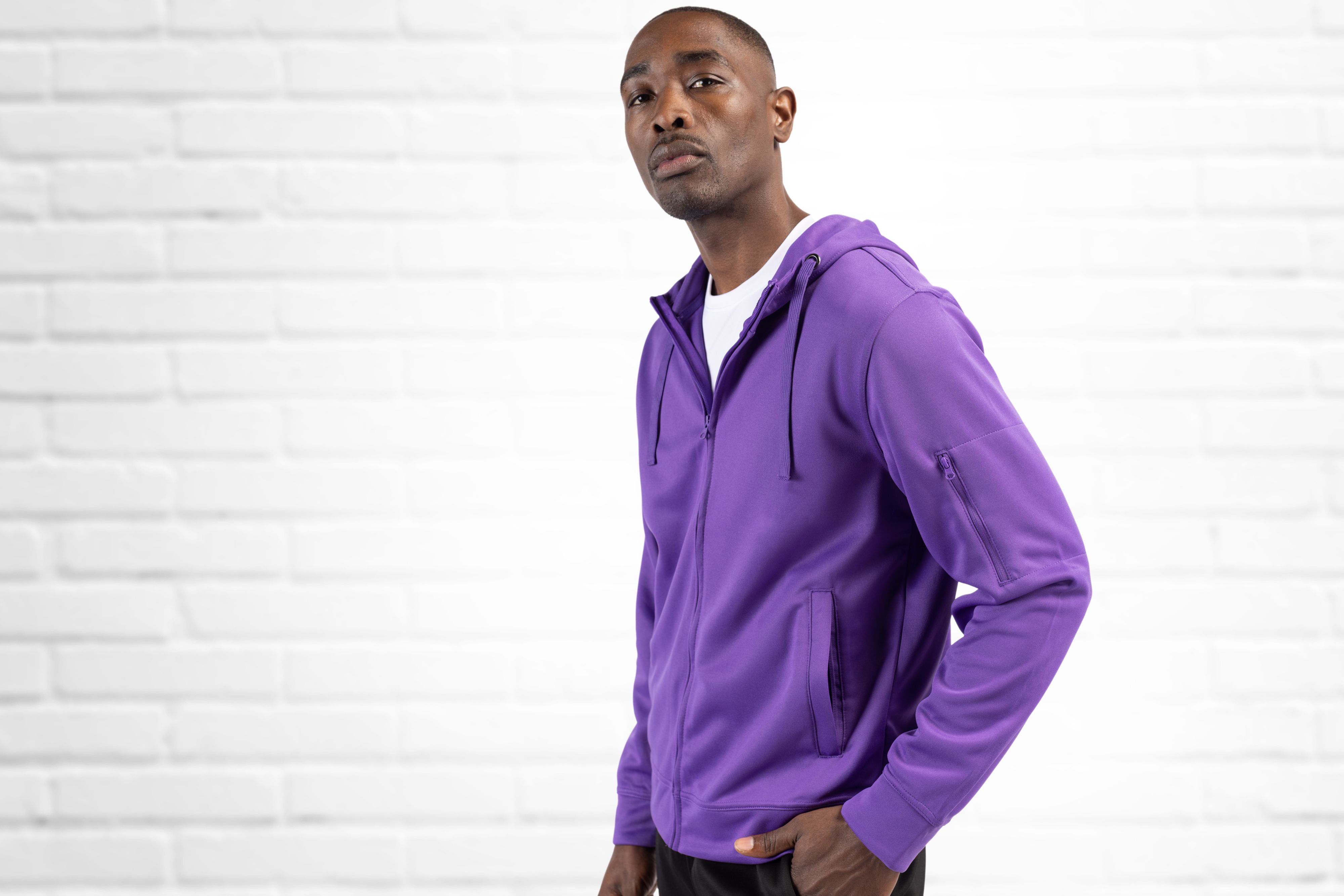 Clique Lift Solution-dyed Performance Unisex Full Zip Hooded Sweatshirt 8
