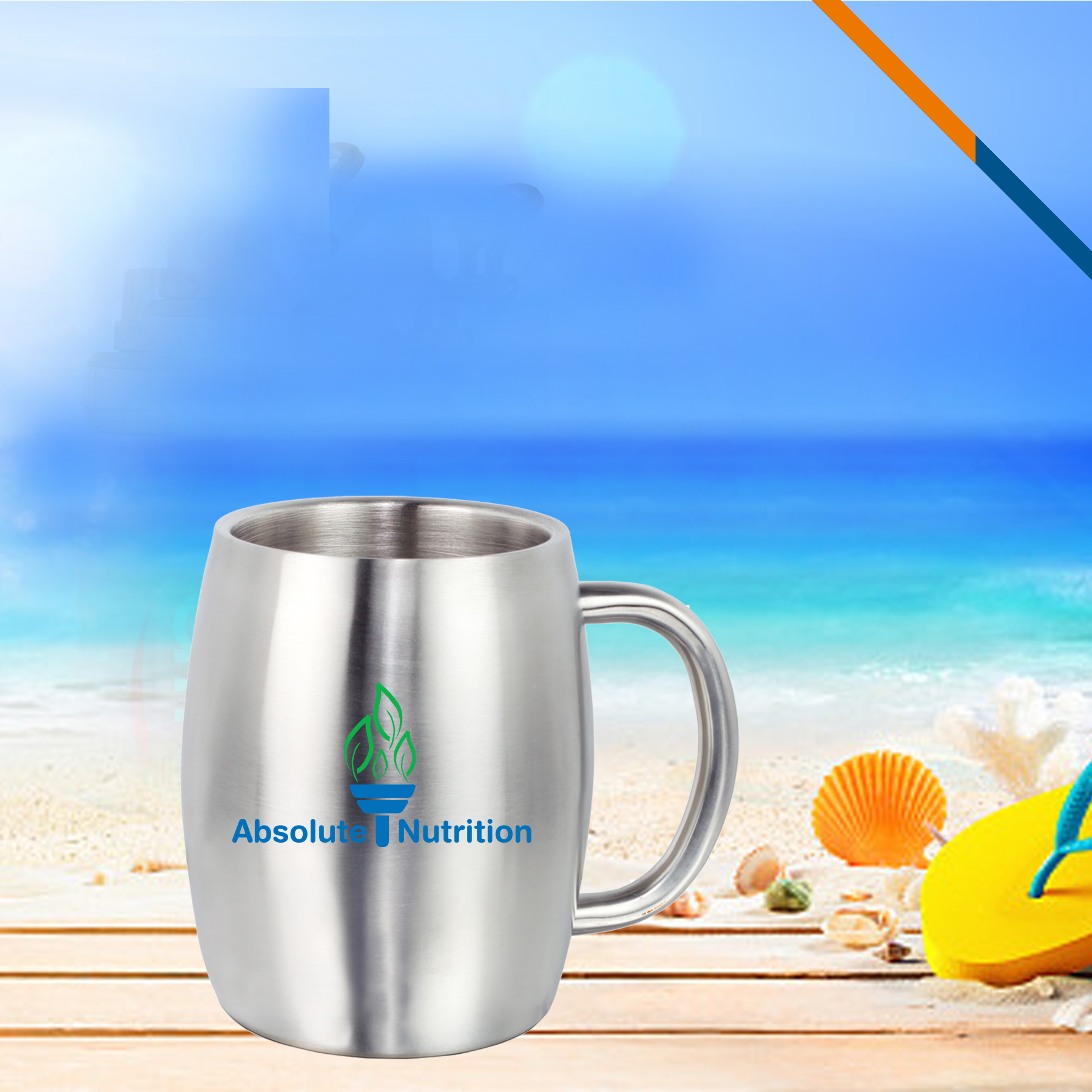 Cylin Stainless Steel Mug - 14 OZ. 5
