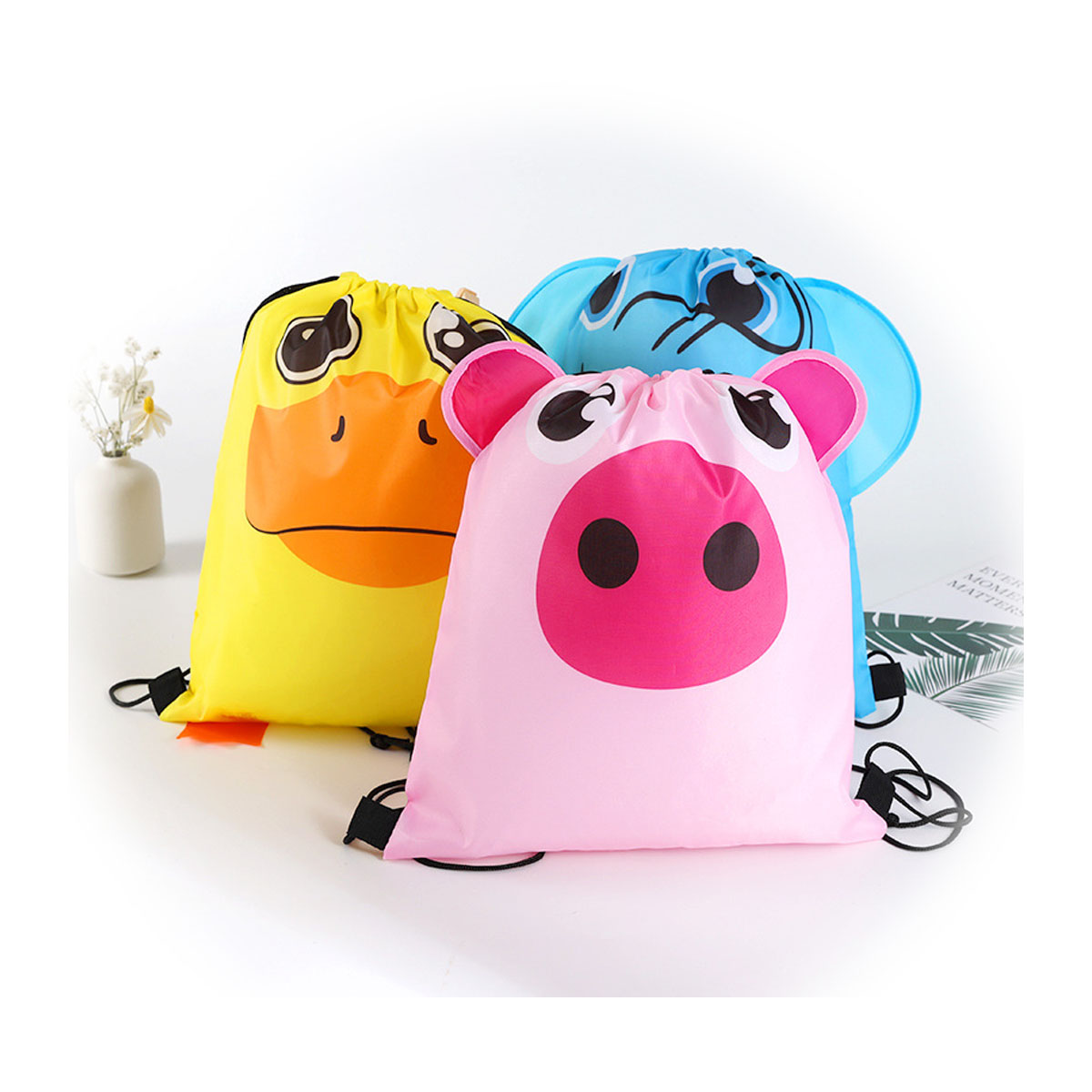 Kid Animals Cartoon Drawstring Backpack 2