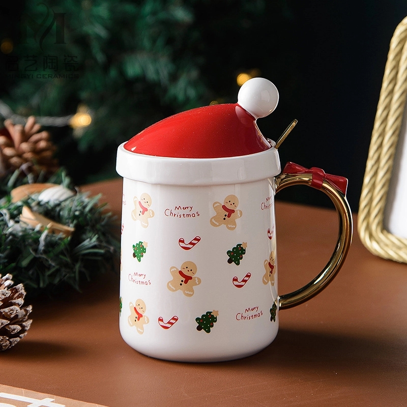 Christmas Hat Shaped Coffee Ceramic Mug 5
