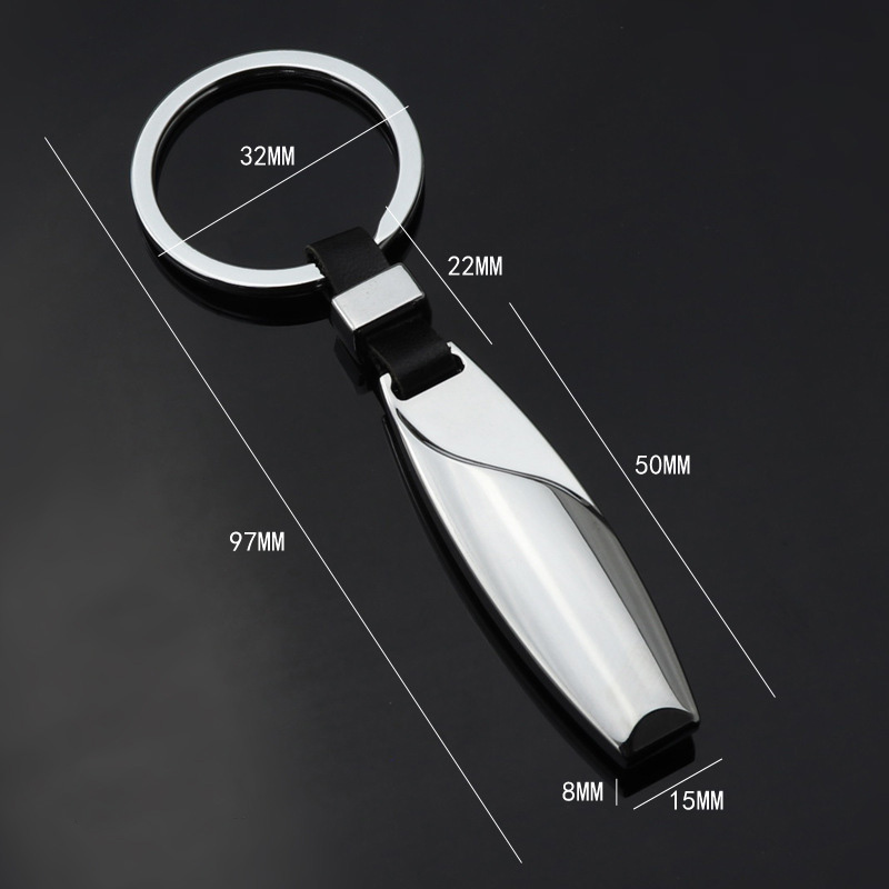 Metal Drop Shape Key Chain 2