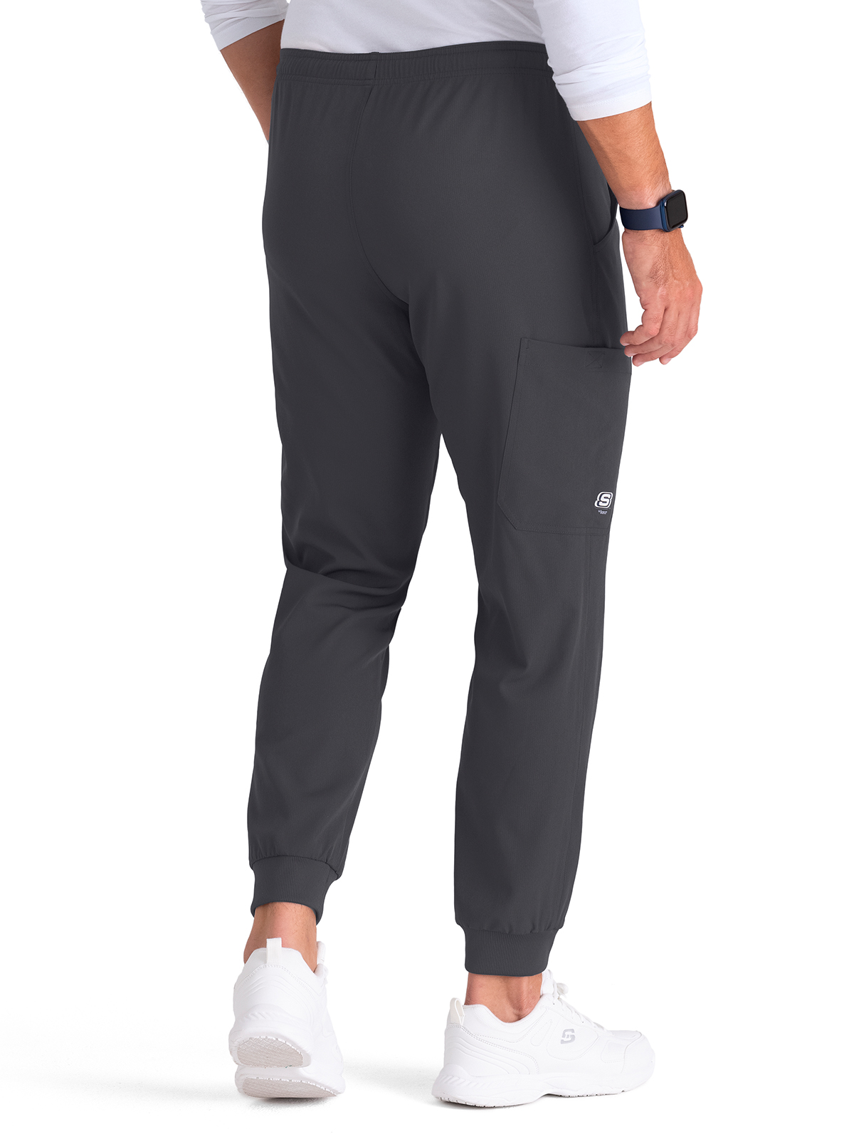 Skechers - Men's Three-Pocket Drawcord and Zip-Fly Structure Jogger Scrub Pant 14