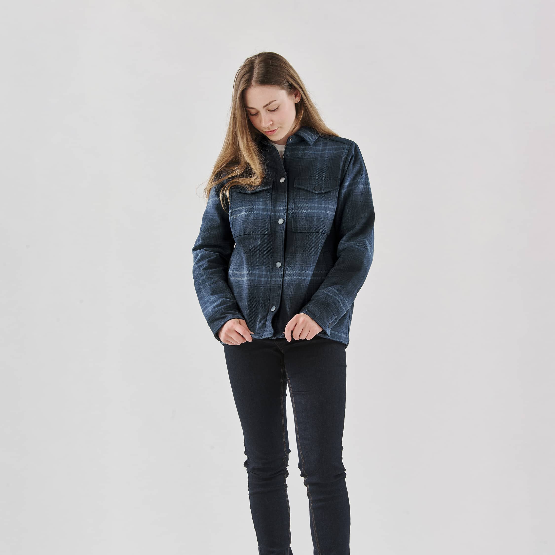 Stormtech Women's Highland Sherpa Lined Plaid Jacket 1