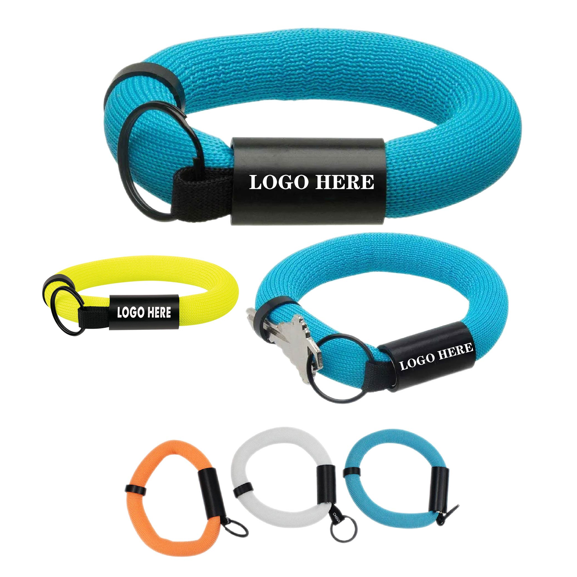 PVC Silicone Swim Keychain with Floating Wristband 2