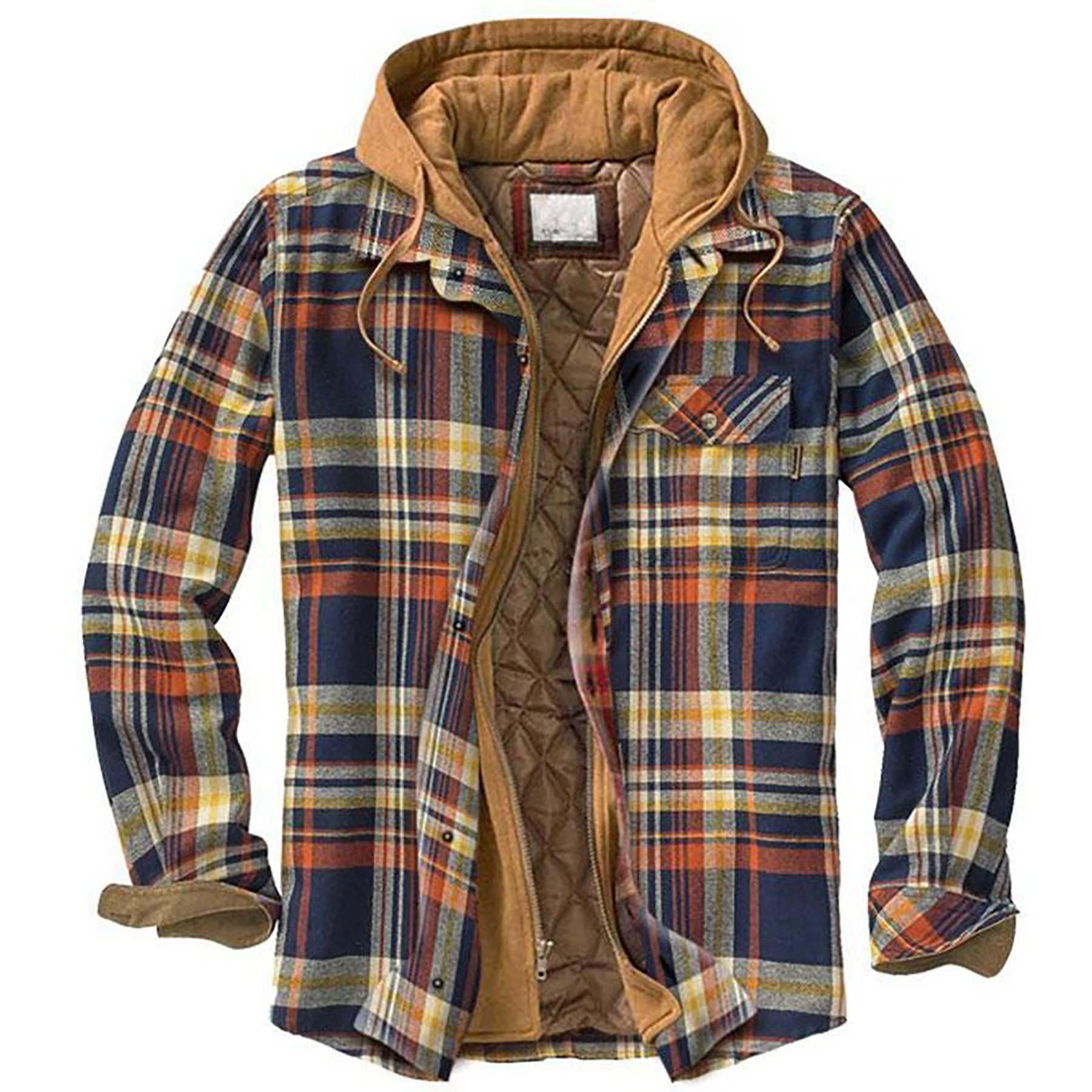 Plaid Cotton Hooded Jacket 17