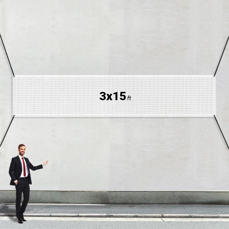 Custom 3' X 15' Mesh Banner 8