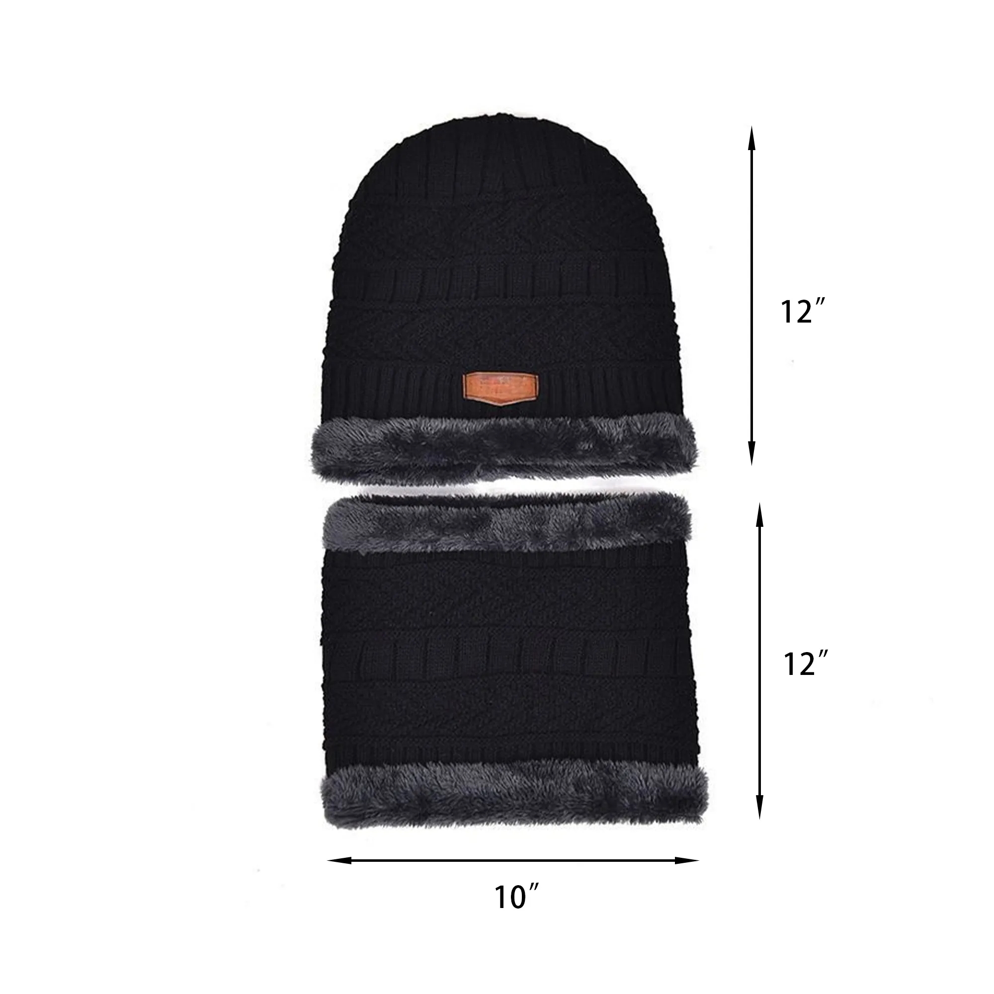 Winter Knit Beanie Warm Fleece Lined Hat 2