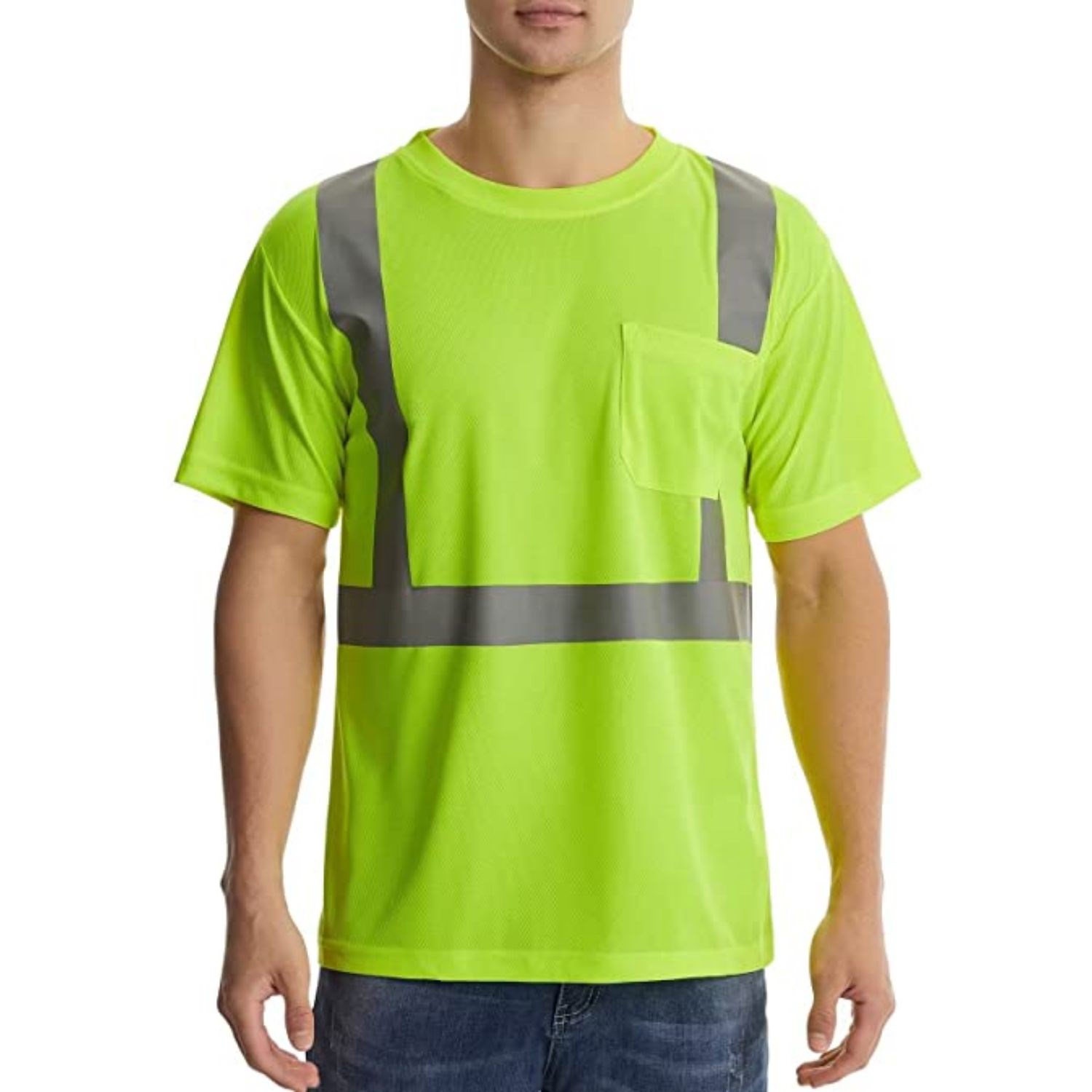 Class 2 rPET Reflective Safety T-Shirt With Pocket 1