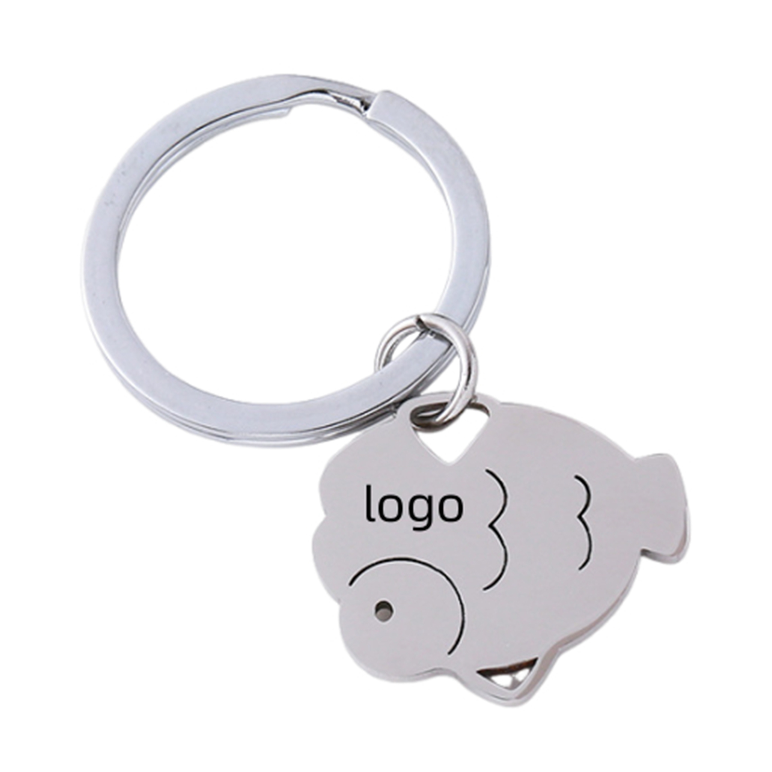 Fish Shape Stainless Steel Keychain 2