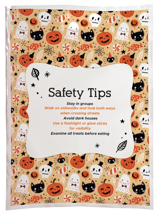 Halloween Scatter Design 3 Plastic Bag (13" x 18") 4