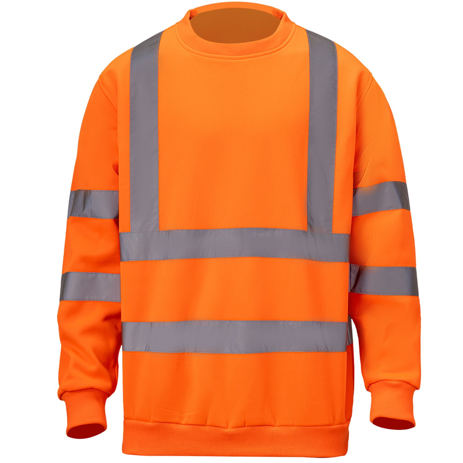 Class 3 Double Band 2" Reflective Tape Safety Sweatshirt 8
