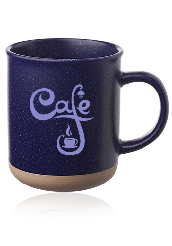 13.5 oz. Aurora Speckled Clay Coffee Mugs 4