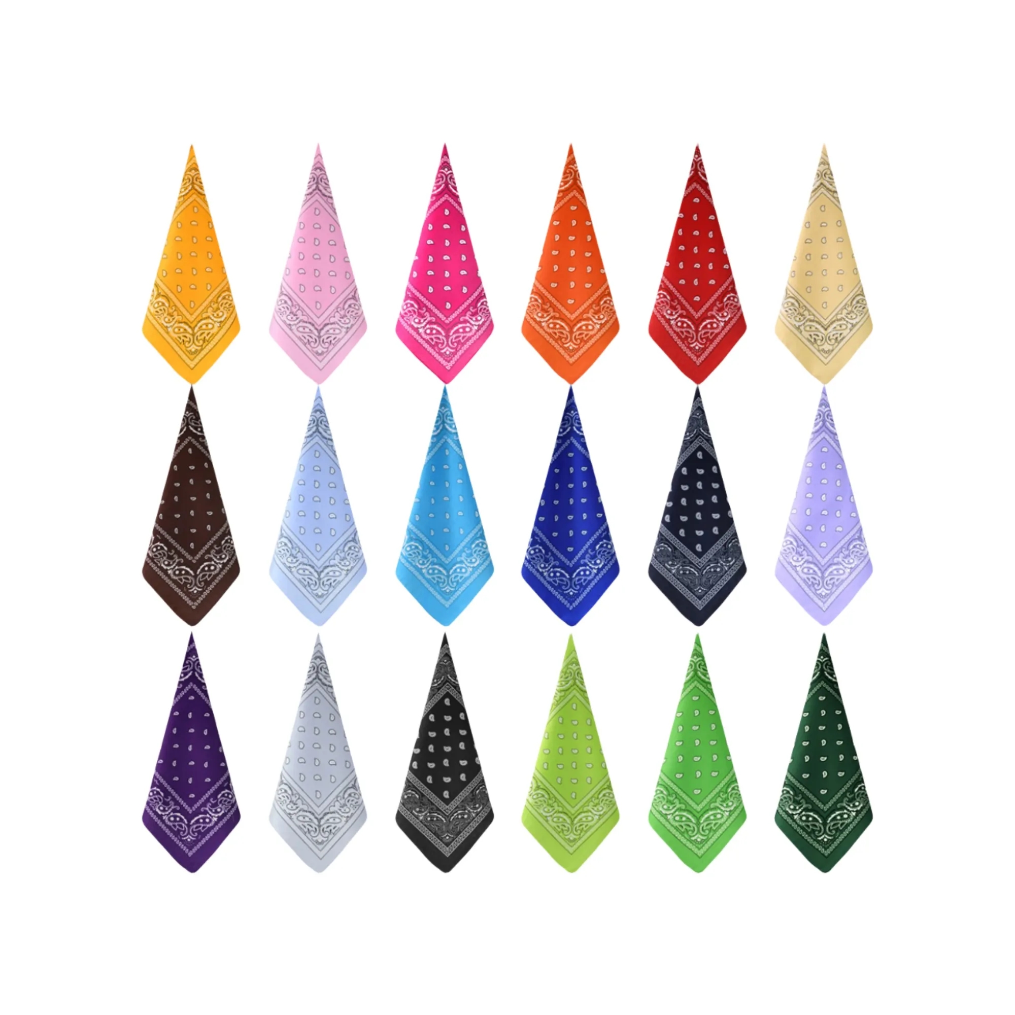 Customized Head Bandanas Square Scarf 1