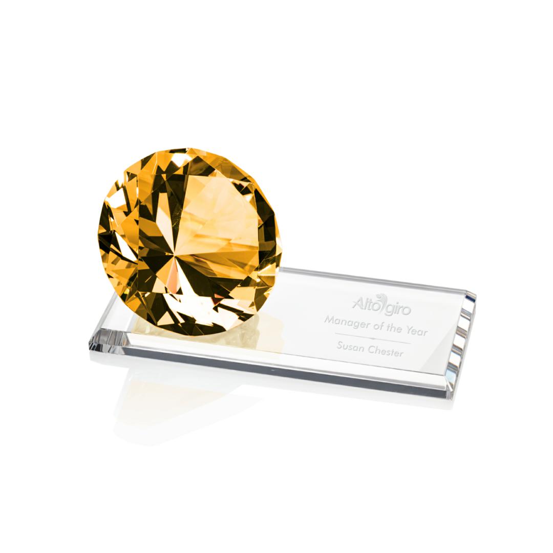 Gemstone Award on Starfire - Amber 5