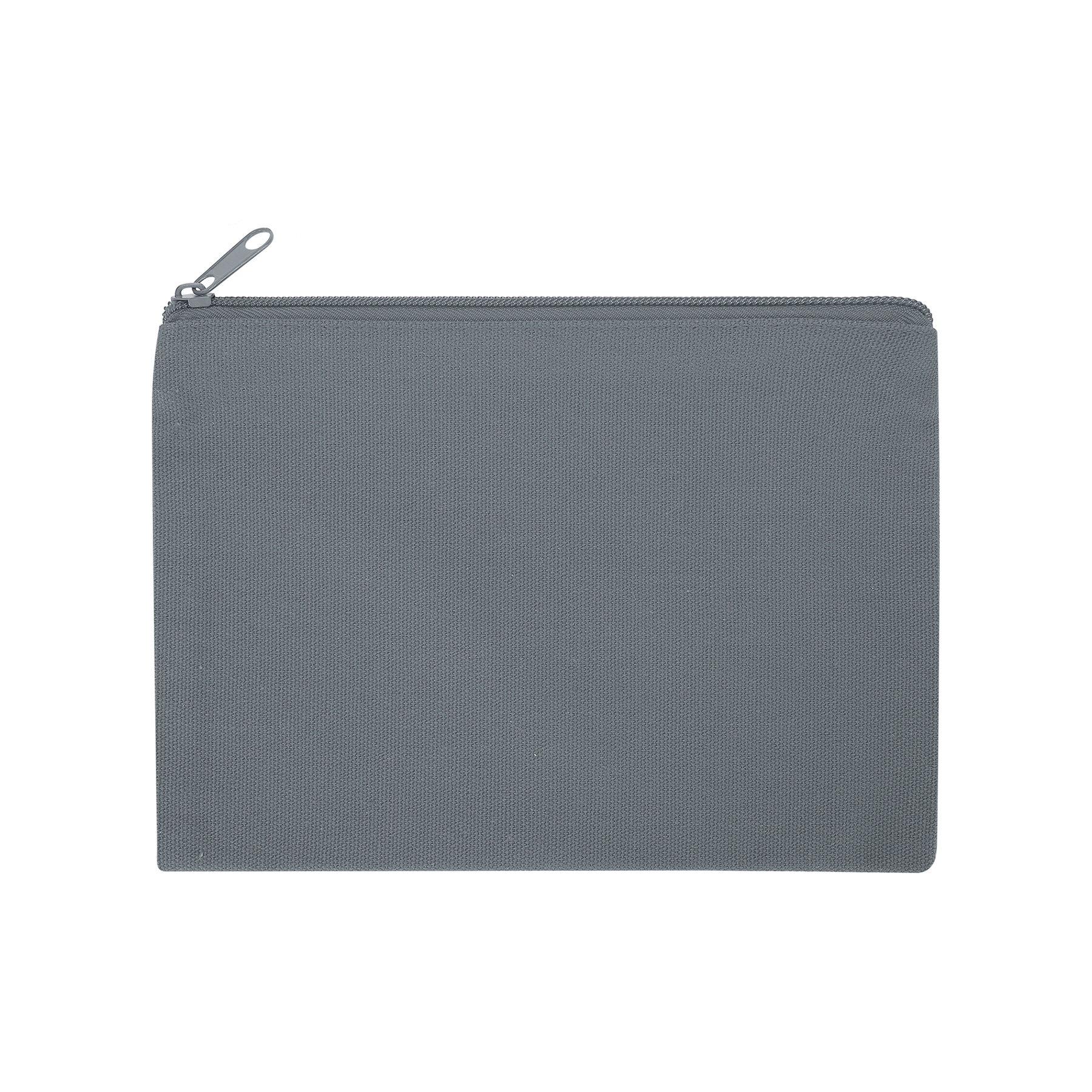 9" X 6" Cotton Canvas Zippered Pouch For Cosmetics, Toiletries & Tech Accessories 16