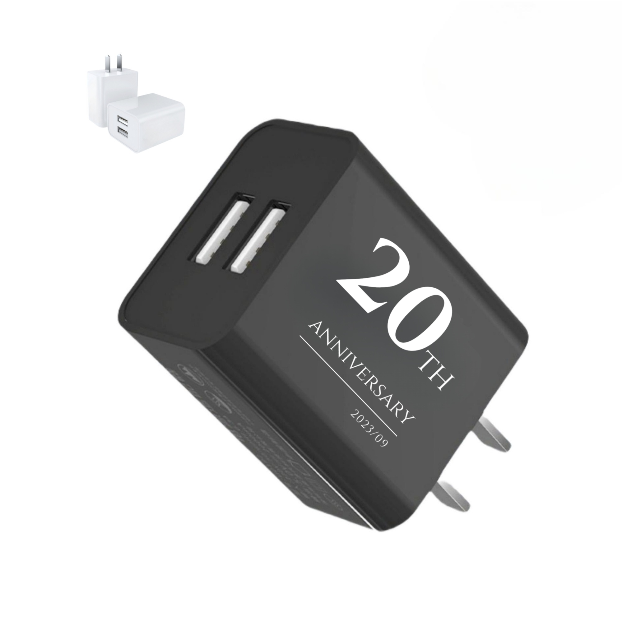 10W Dual Port Plug Wall Charger Block 3