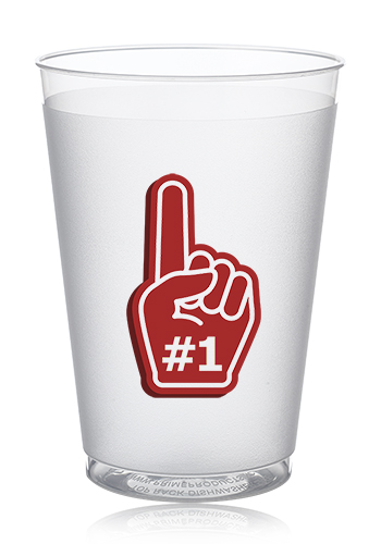 12 oz. Flex Frosted Plastic Stadium Cups 11