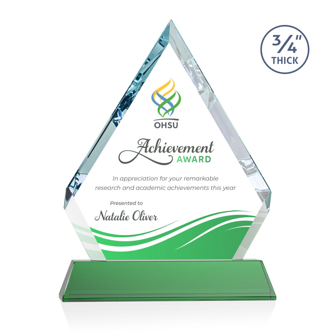 Apex VividPrint™ Award on Newhaven Base - Green 2