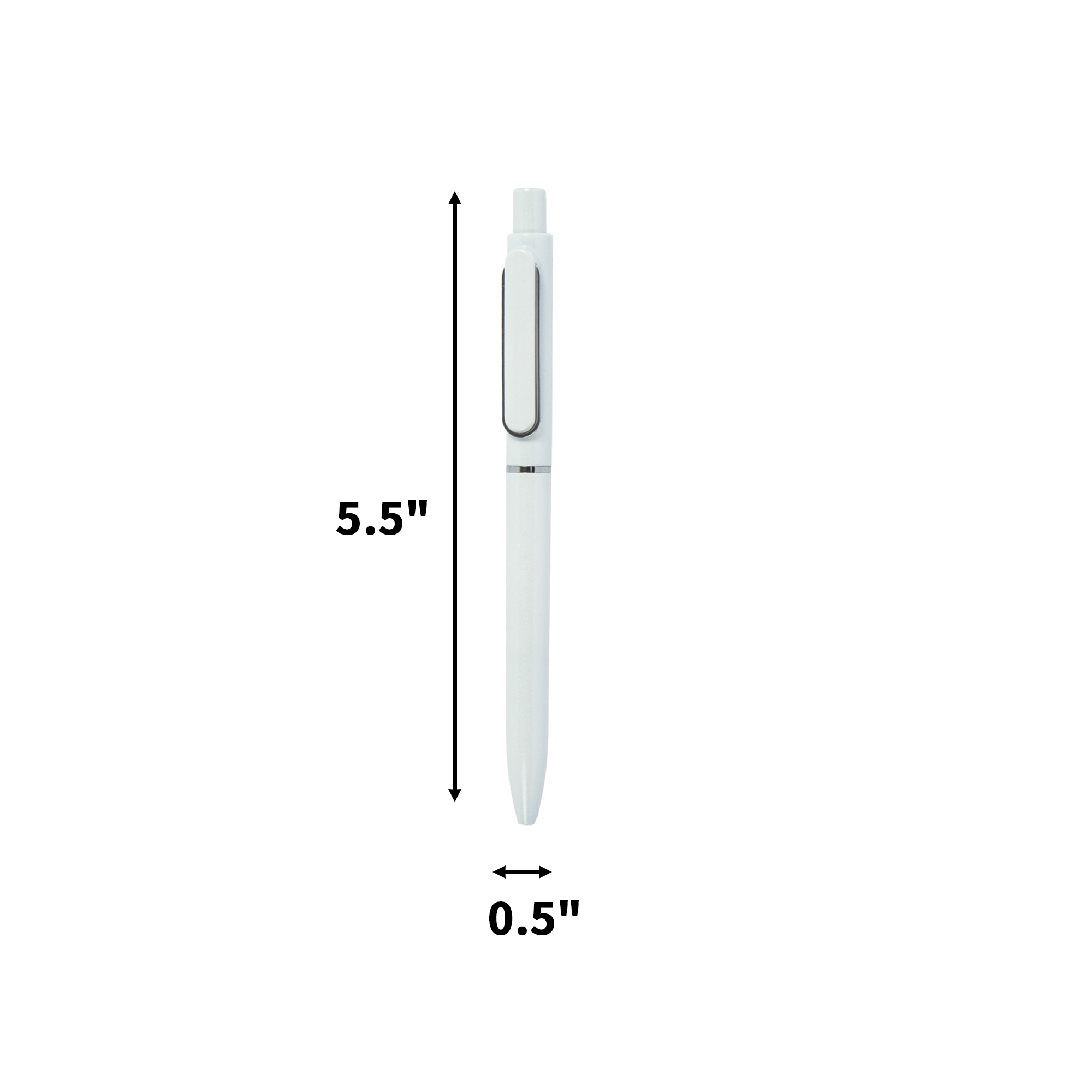Metallic Barrel Click Pen With Contoured Grip 10
