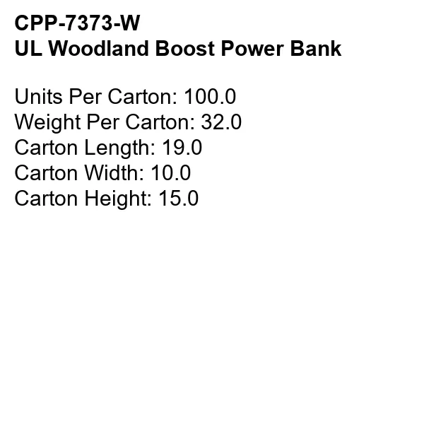 UL Woodland Boost Power Bank 9