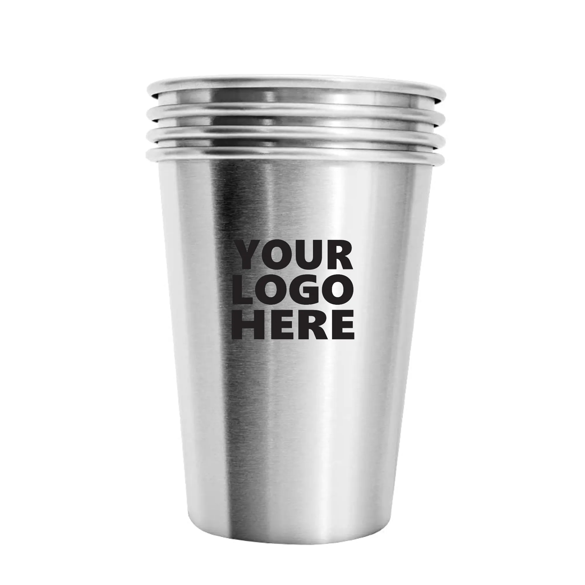 8 Oz. Single Wall Stainless Steel Pint Cup