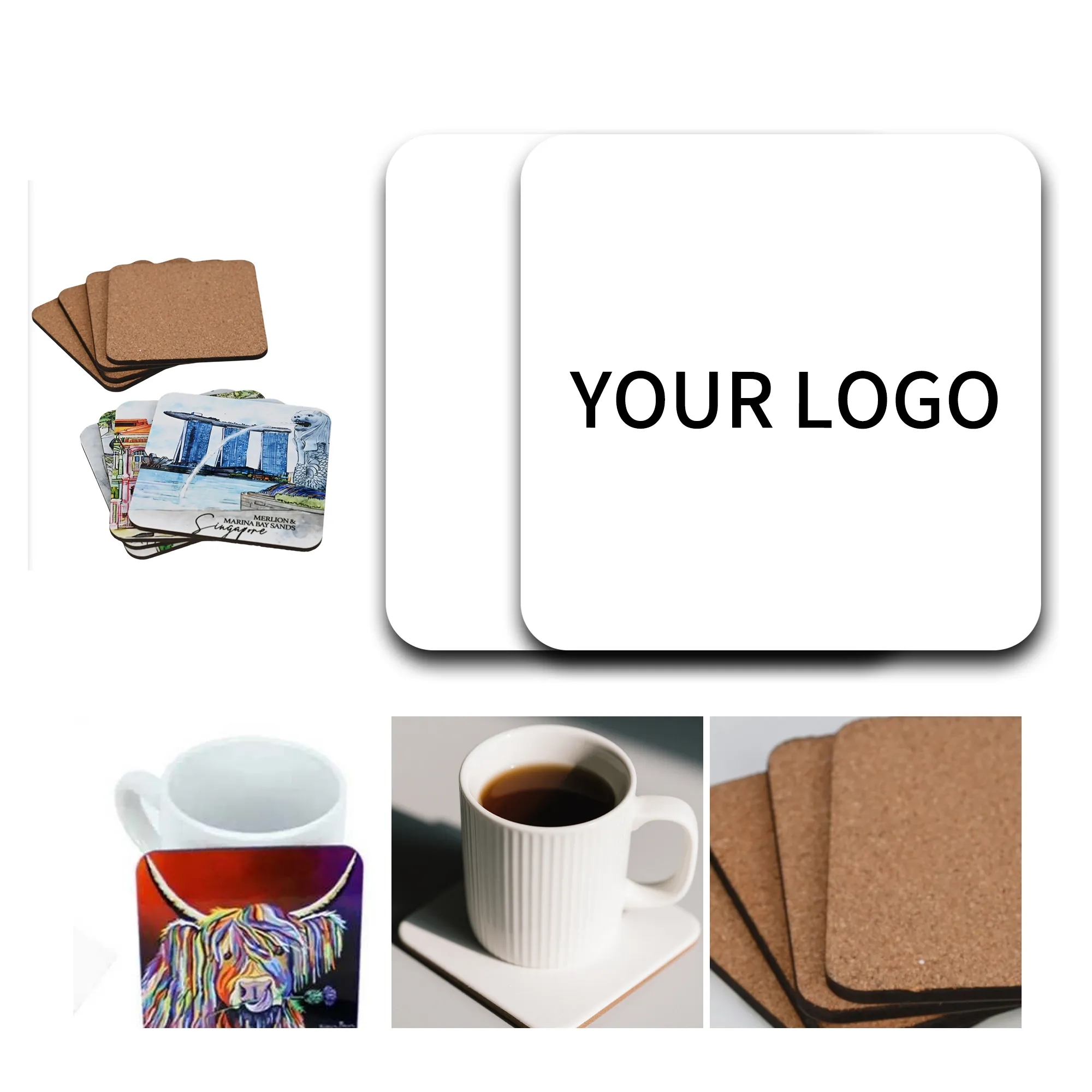 Disposable Square Paper Coaster 1