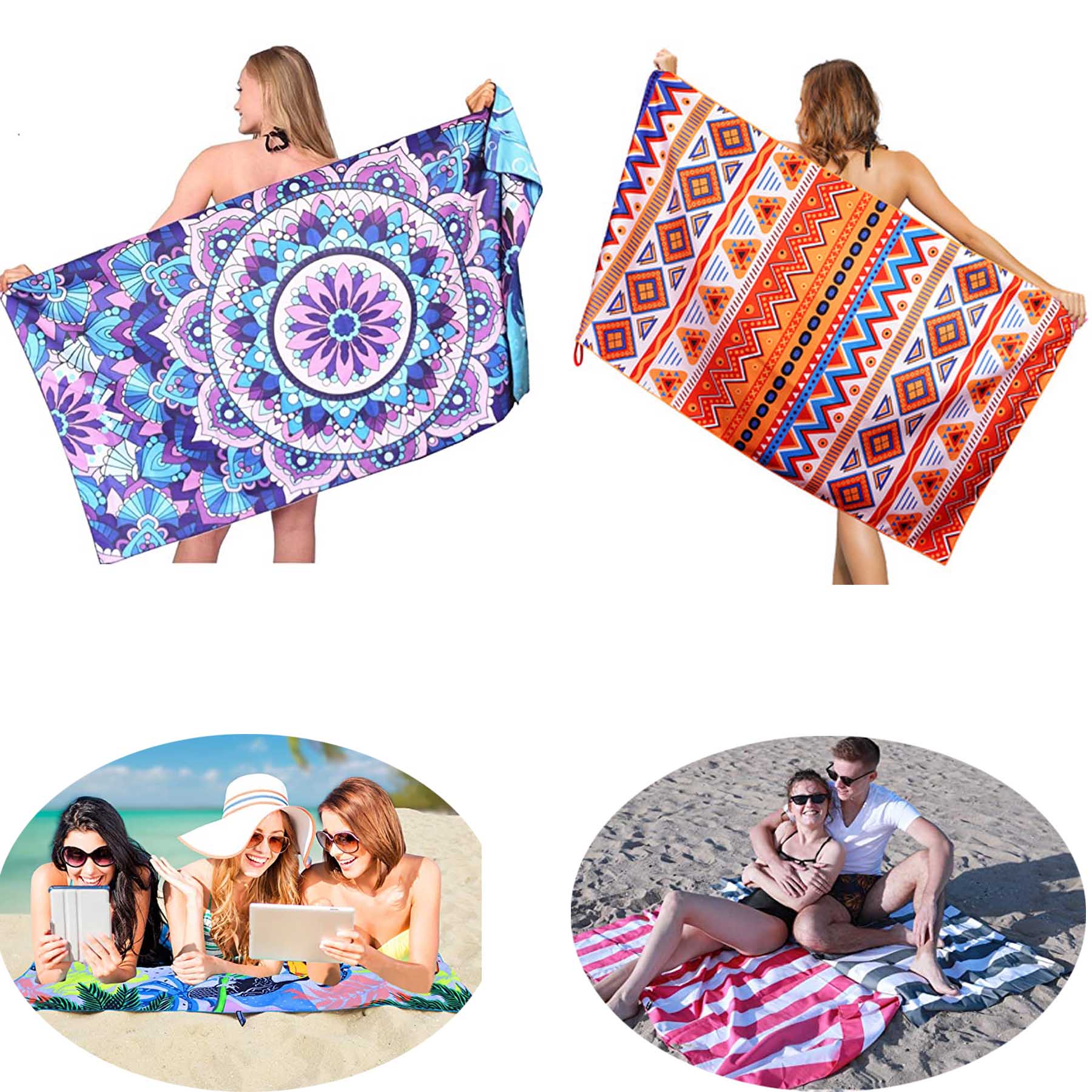 Double-Sided Plush Beach Towel 2