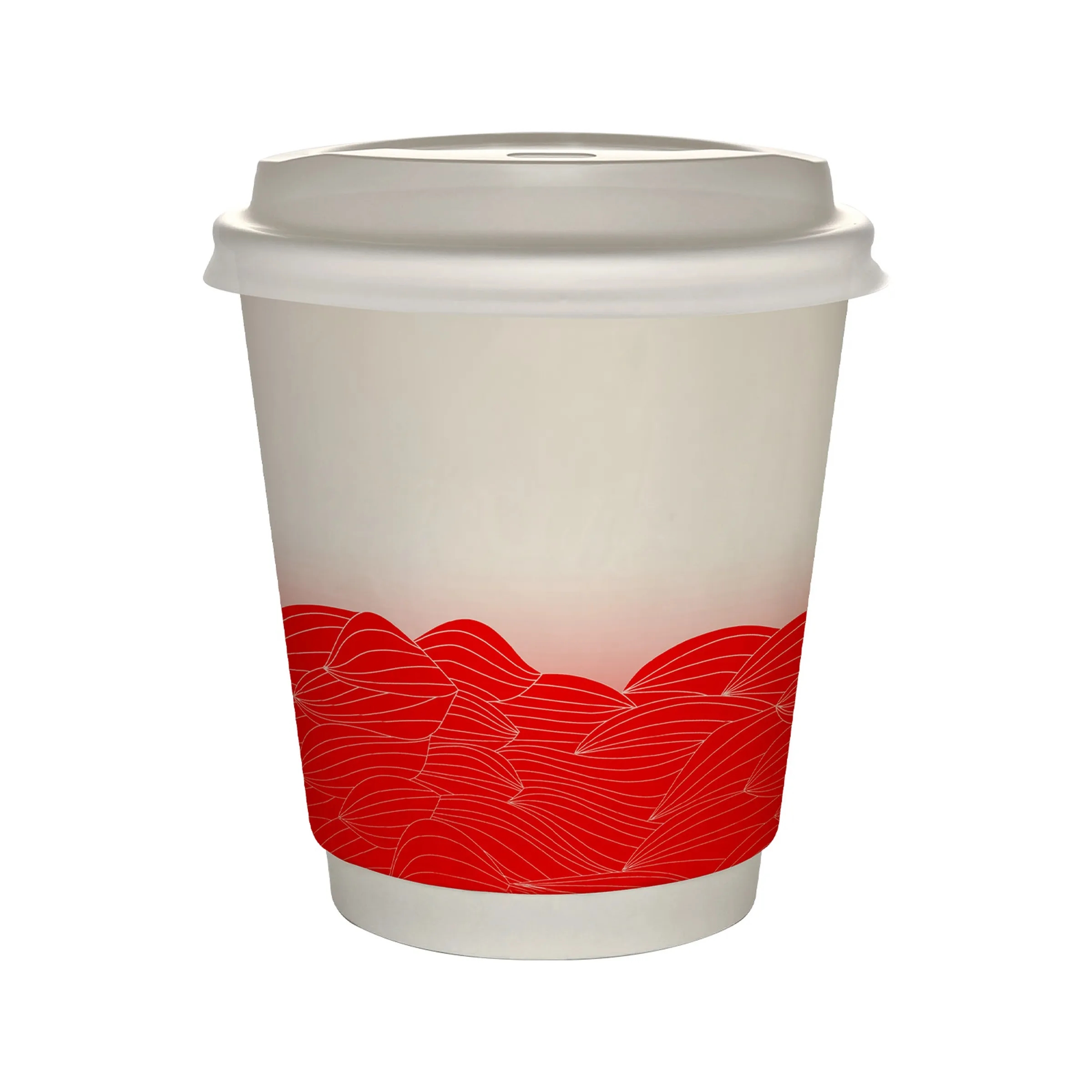 10 oz Full Color Turbulent Waves Insulated Paper Cup With Li 14