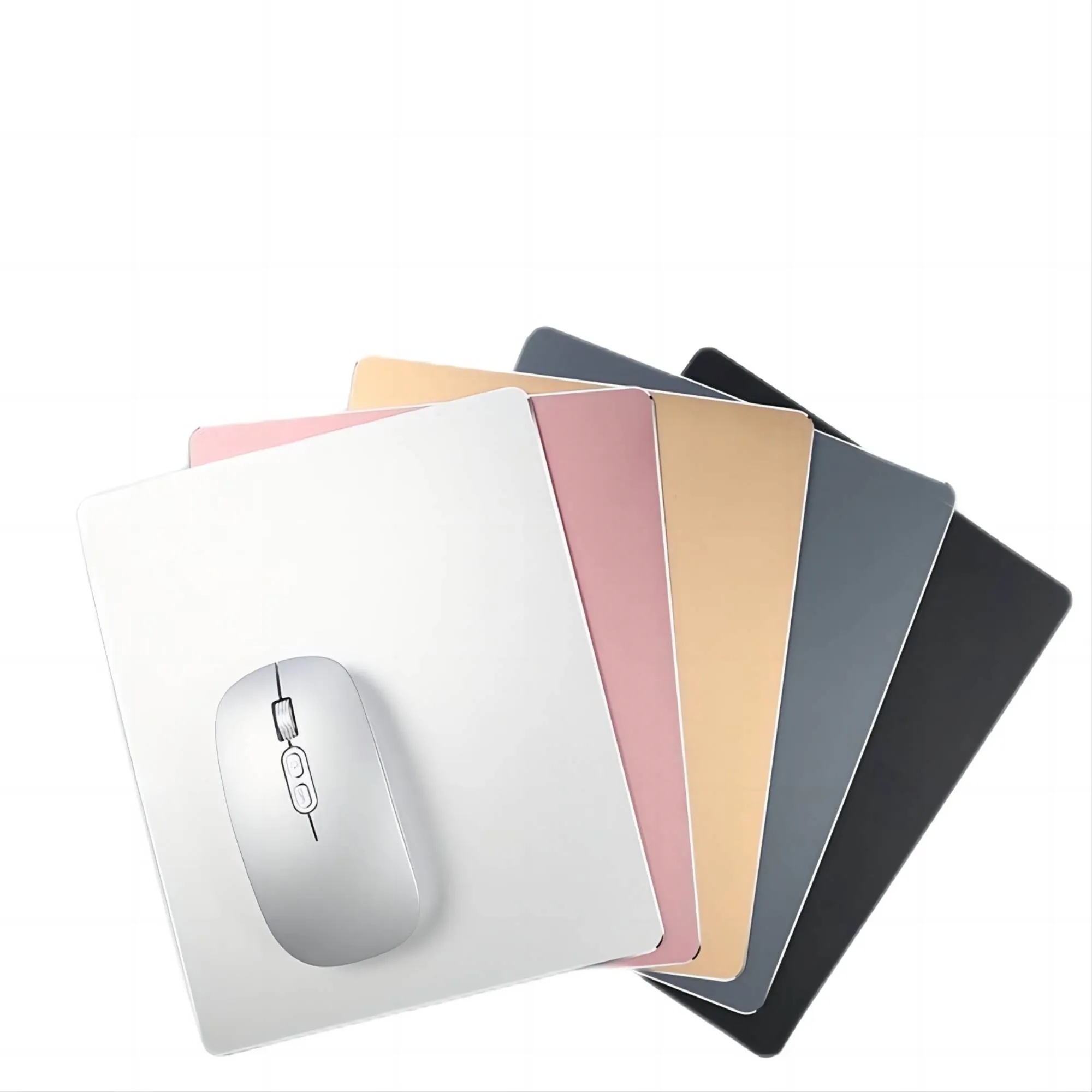 Double-sided Metallic Leather Aluminum Non-slip Mouse Pad 3