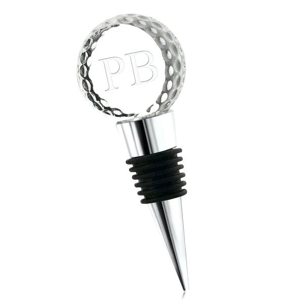 Crystal Golf Ball Wine Stopper 2