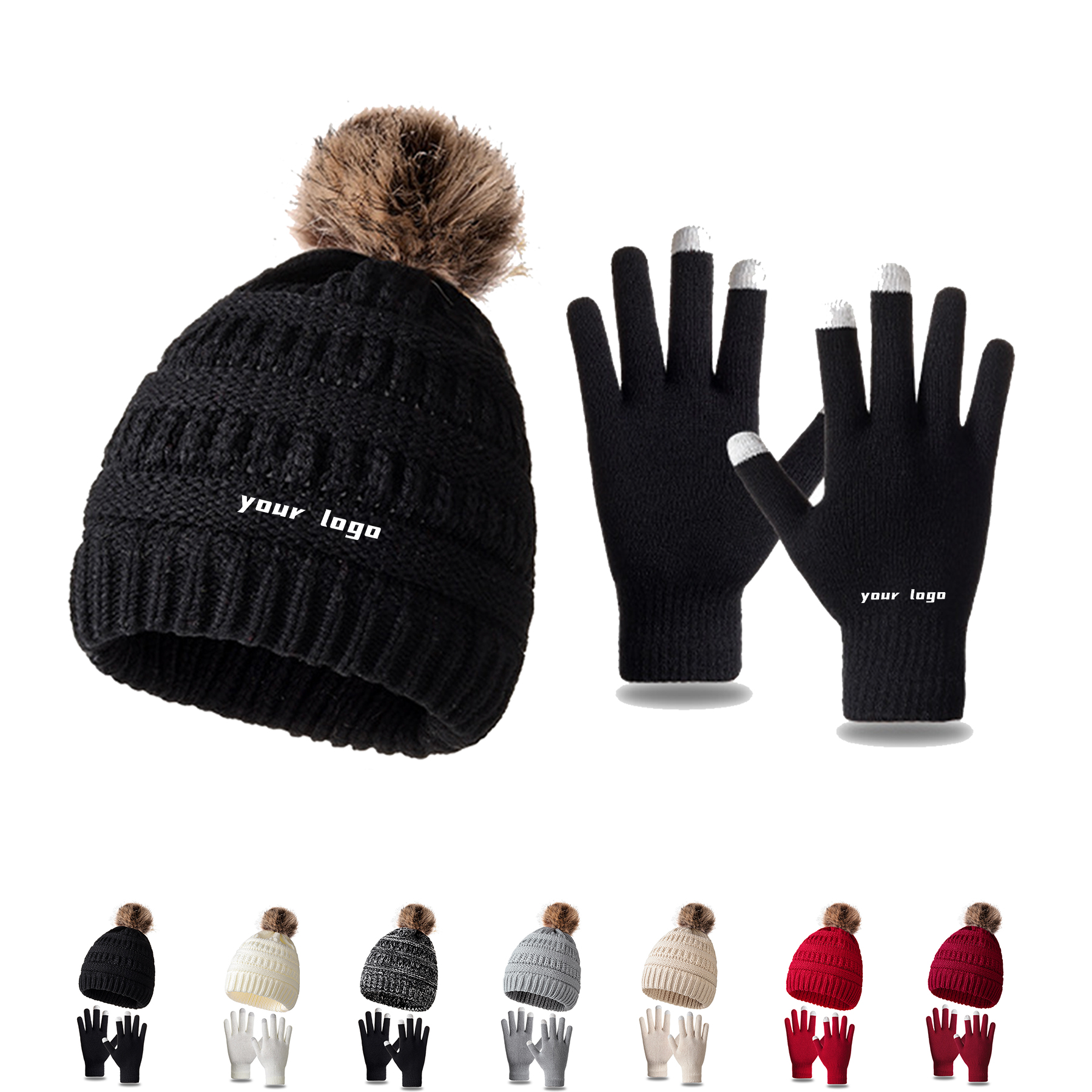 Winter Knitted Beanie Hat 2