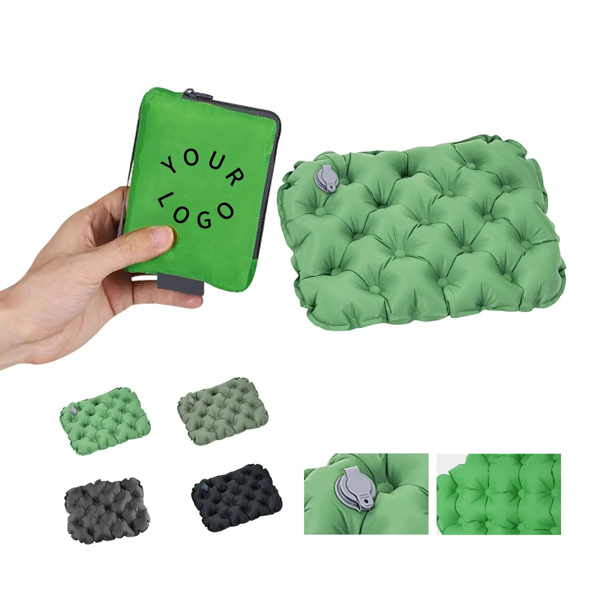 Nylon Inflatable Camping Cushion Pad 2