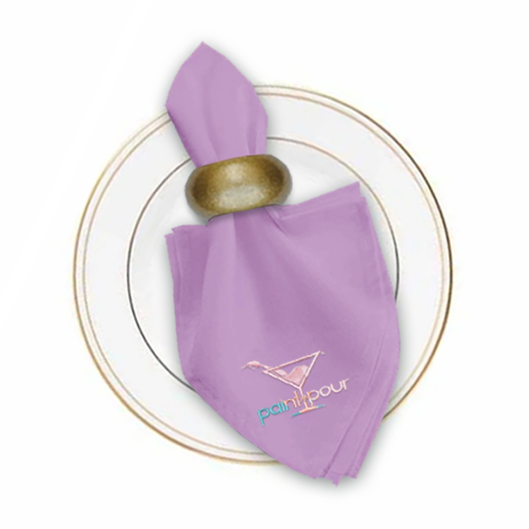 17 in. x 17 in. PolyPoplin™ Napkin (Embroidery Logo/Text) 83