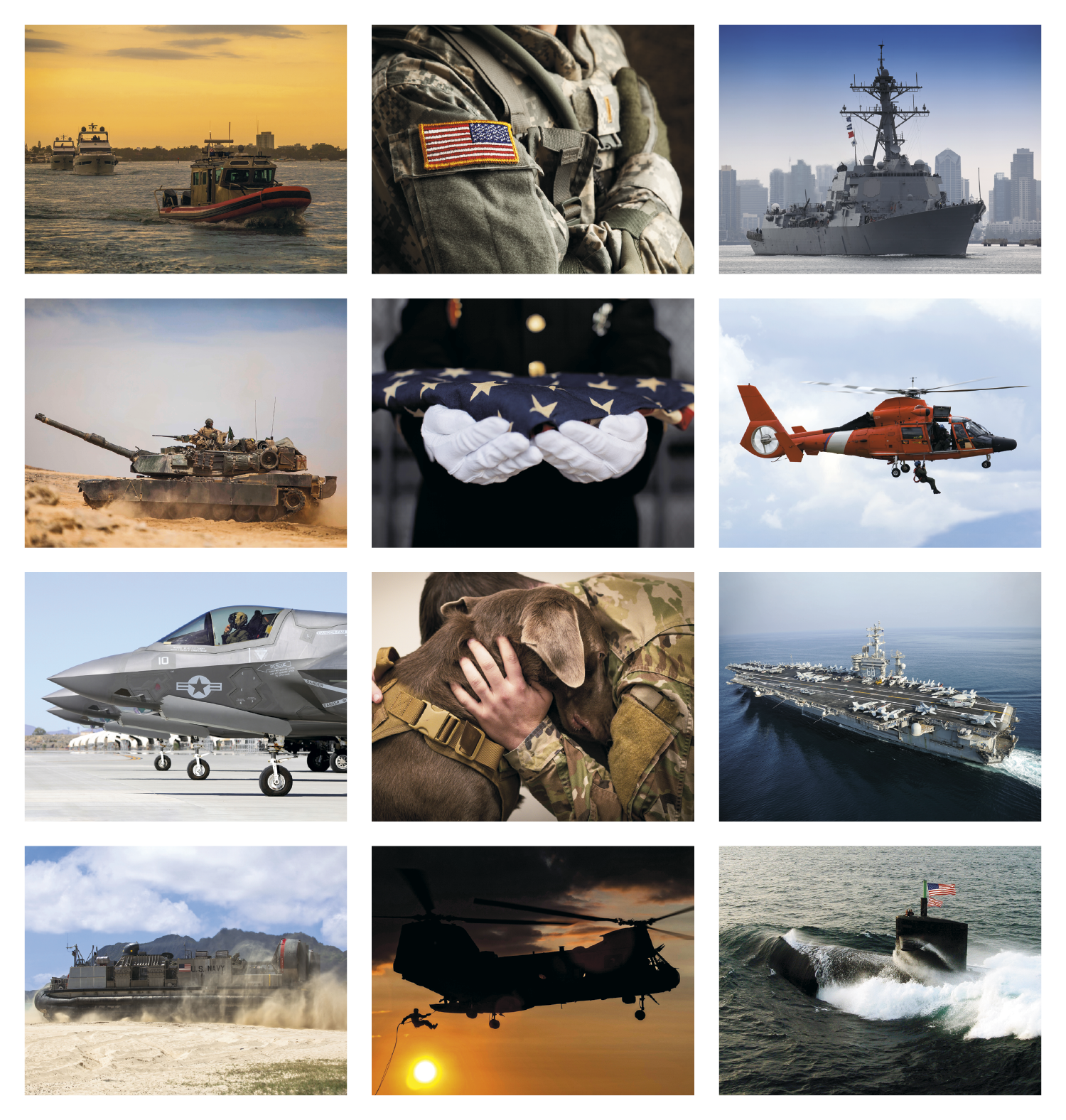 Good Value™ American Armed Forces - Spiral Calendar 50