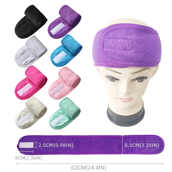 Spa Facial Headband with Magic Tape 2