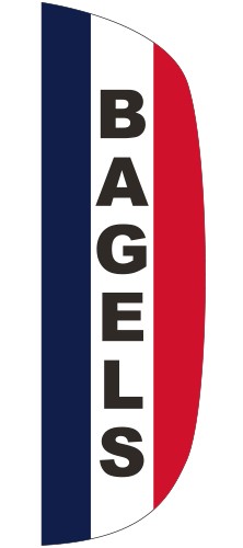 "BAGELS" 3' x 10' Message Flutter Flag 3